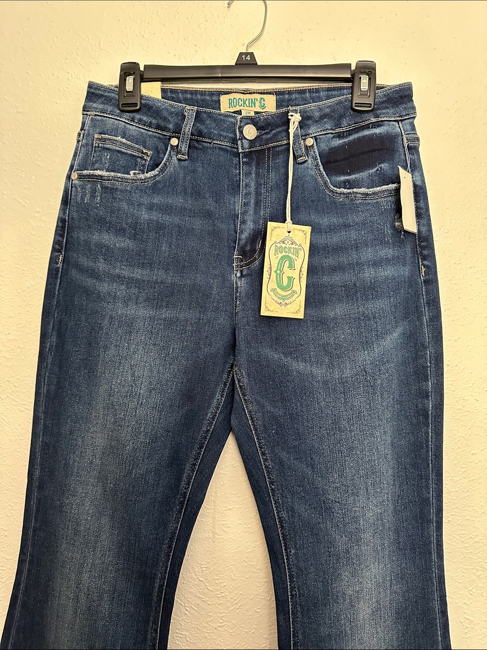 NWT Rockin C High Waist Western Flare Jeans - Picture 2 of 8